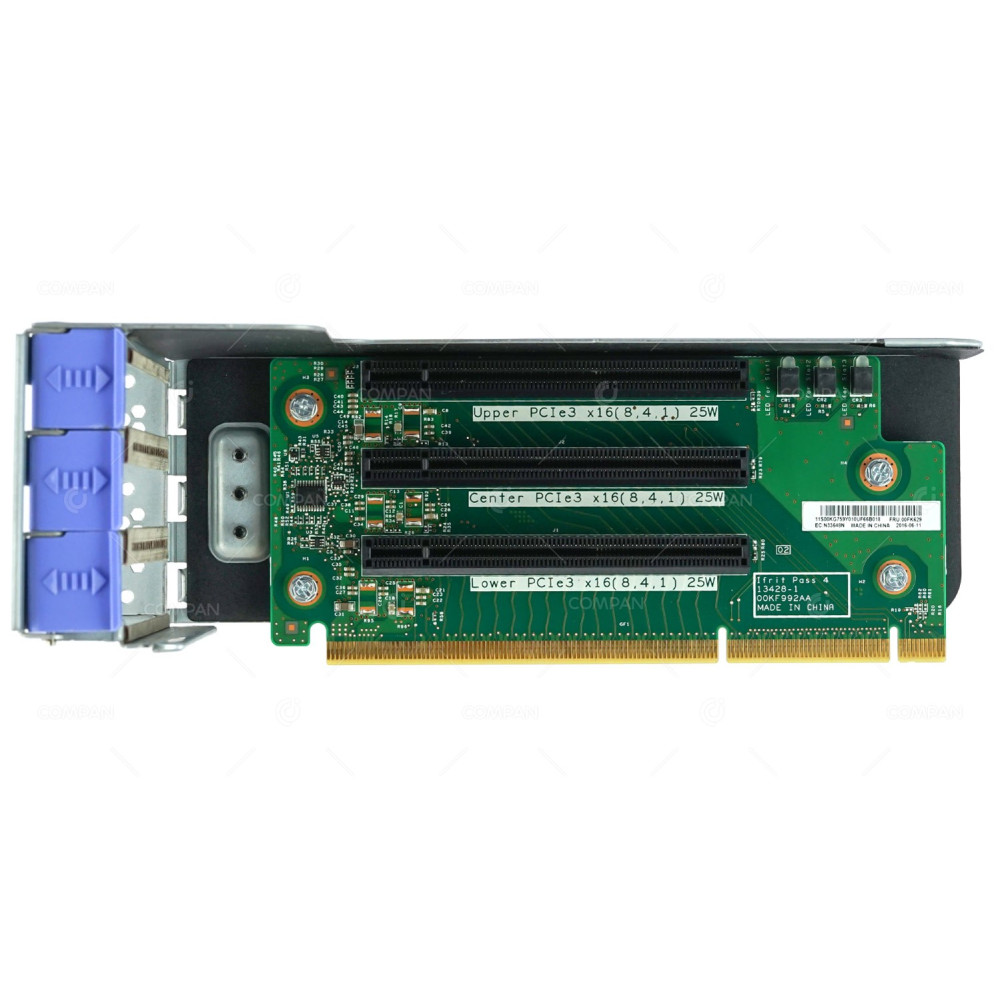 00FK629 IBM RISER CARD 3 SLOT PCIE3 X16 WITH CAGE FOR SYSTEM X3650 M5